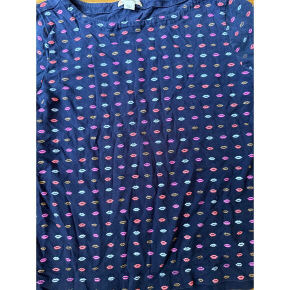 Crewcuts Girls' Lips Print Top Size 10 - Picture 2 of 4